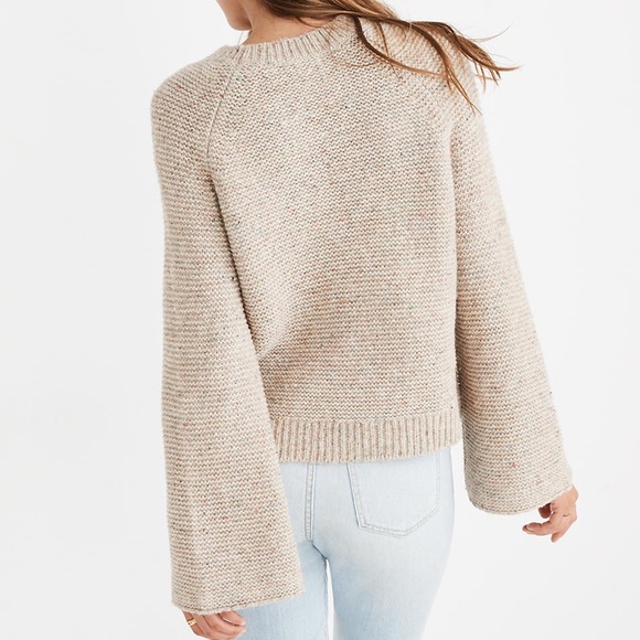 Madewell | Sweaters | Madewell Flecked Wide Sleeve Pullover Sweater | Poshmark